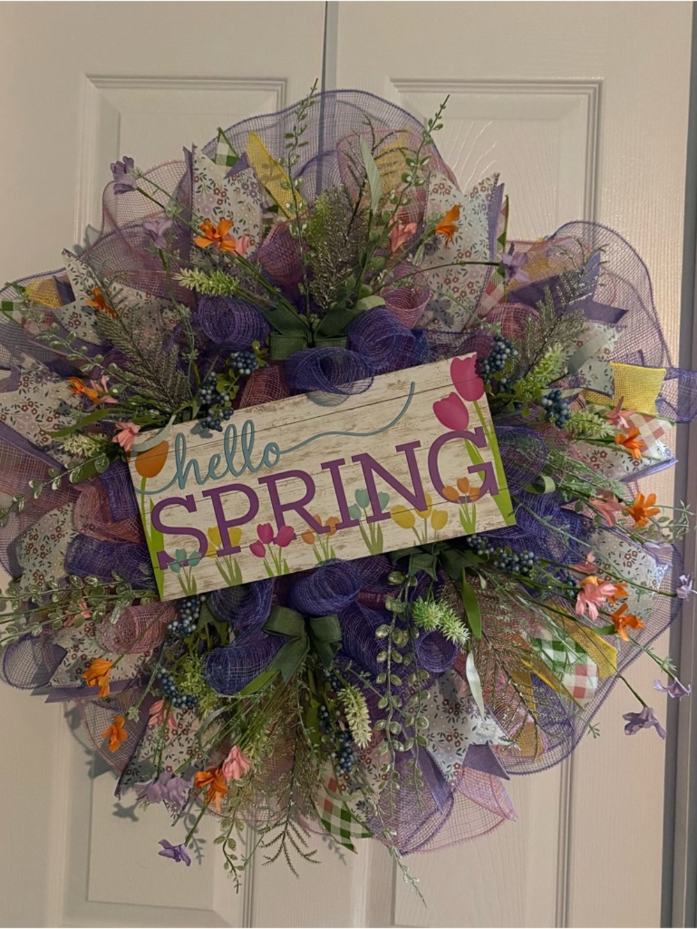 Spring wreath hand made